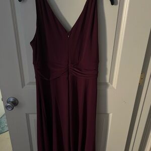 White House Black Market Deep Burgundy Maxi Dress